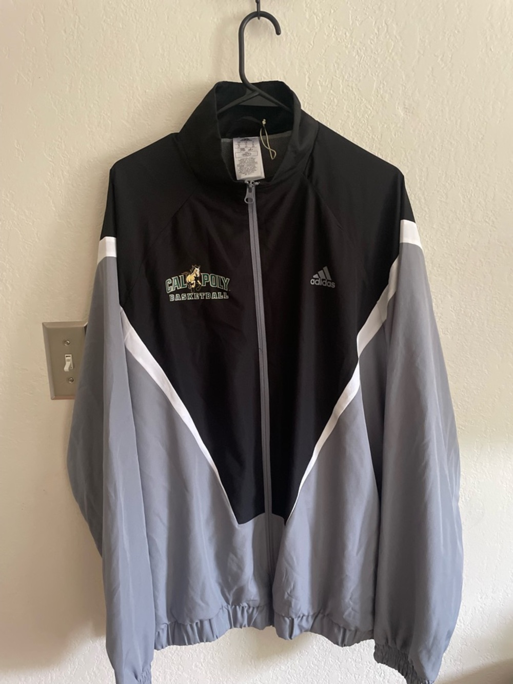 Adidas Cal Poly Basketball Track Jacket AUTHENTIC & CUSTOM FOR 2023 Team